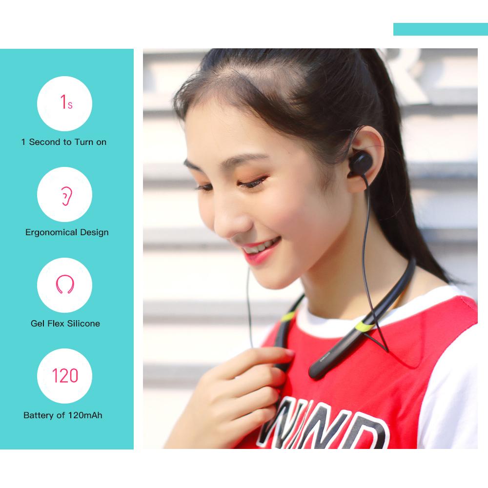 Tai nghe đeo cổ chạy bộ DACOM L02 BT không dây Âm thanh nổi chống nước