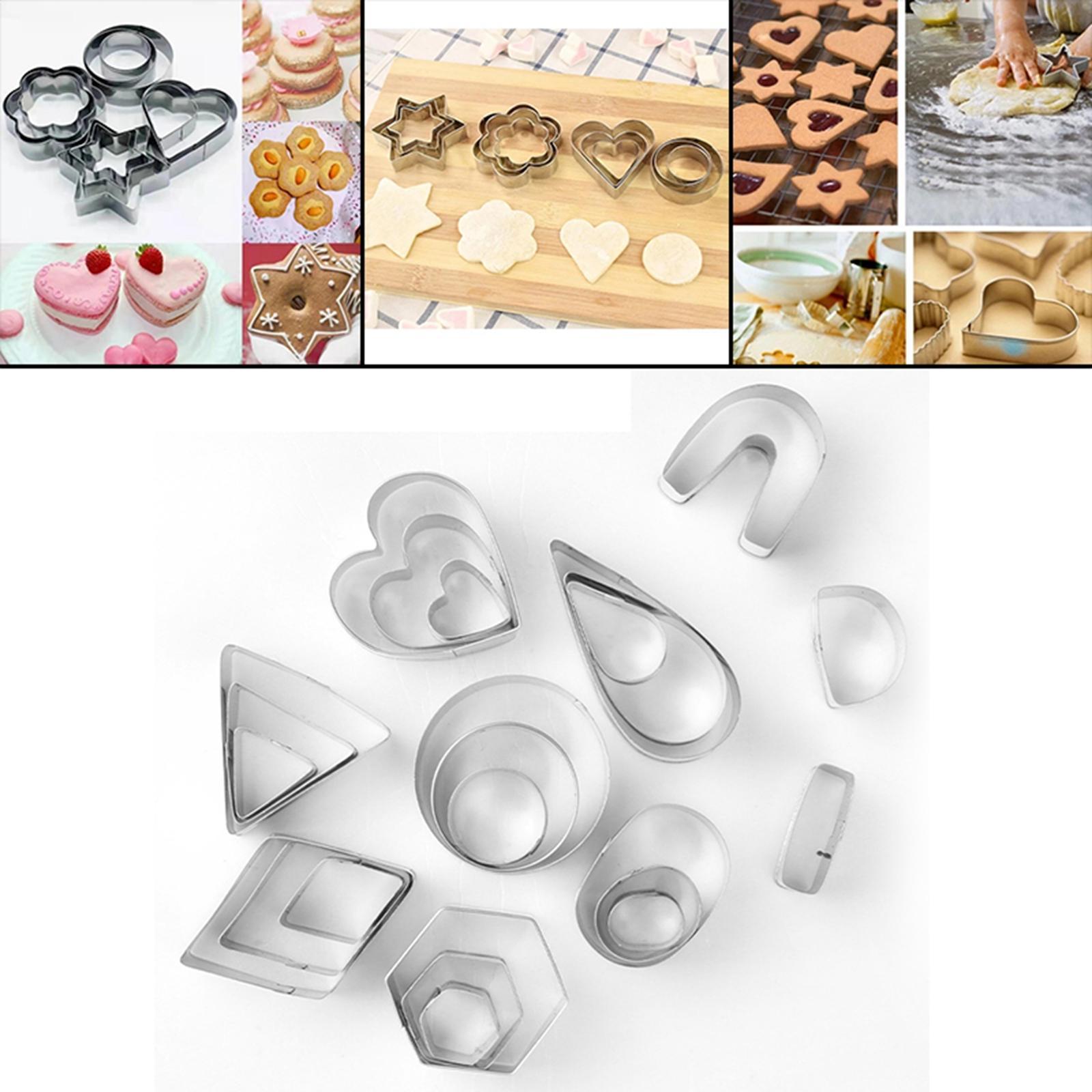 24Pcs Cookie Cutter Clay Cutter Cookie Mould for Wedding Baby Shower Kitchen