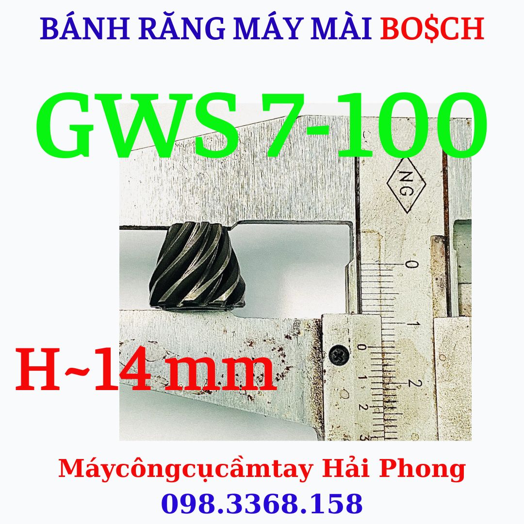 Bánh răng máy mài góc BO$CH f100 Mod.GWS 7-100 ( Nhông GWS7-100 )