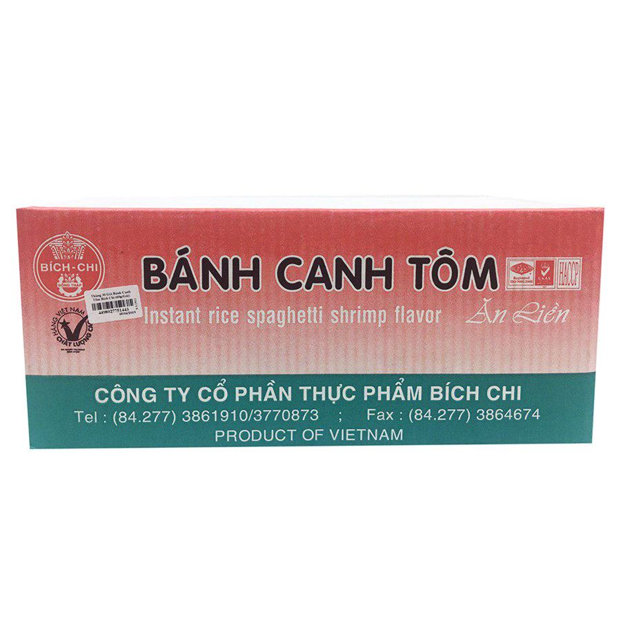 Thùng 30 Gói Bánh Canh Tôm Bích Chi