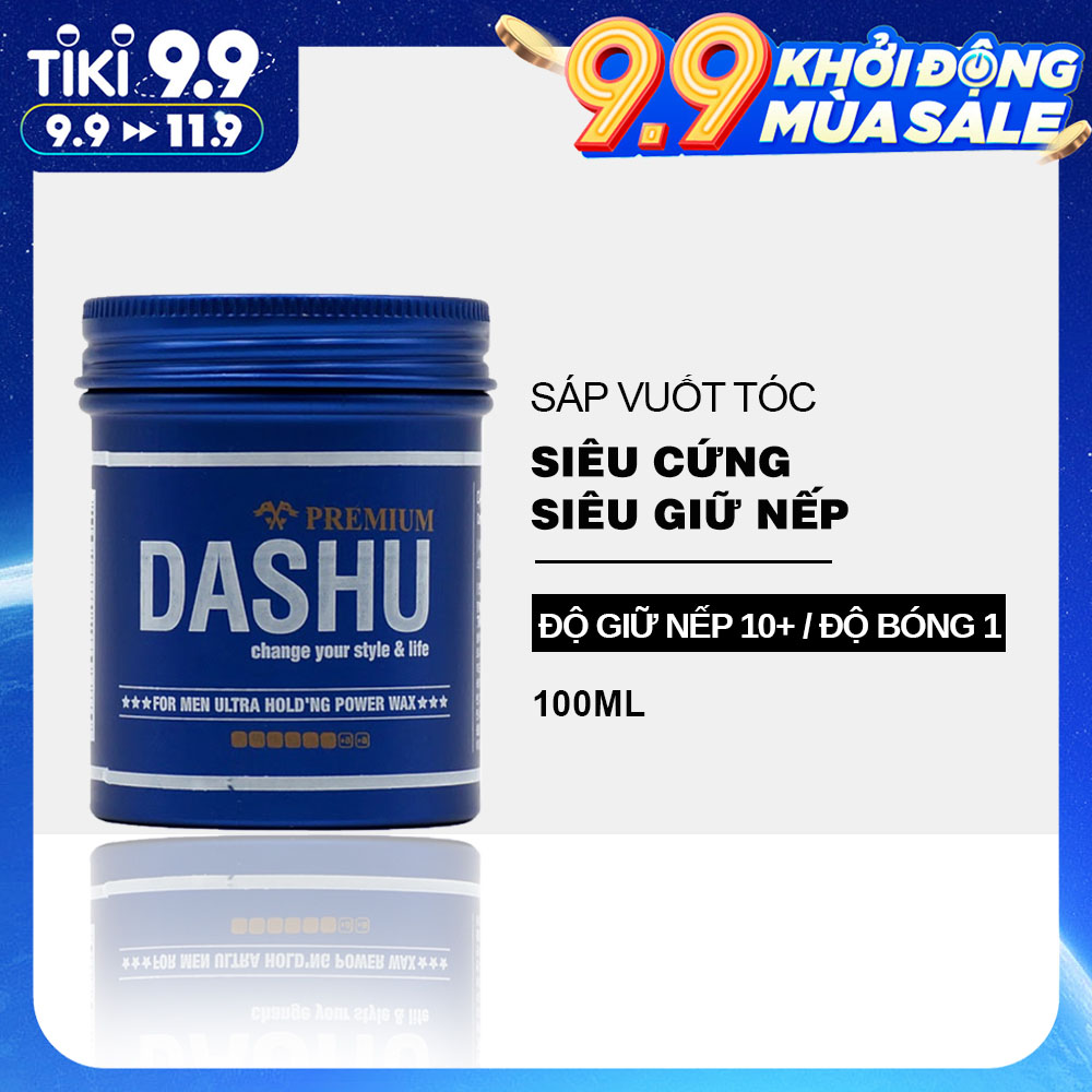 Sáp vuốt tóc nam DASHU For Men Premium Ultra Holding Power Siêu cứng Siêu giữ nếp 100ml JN-SAP01