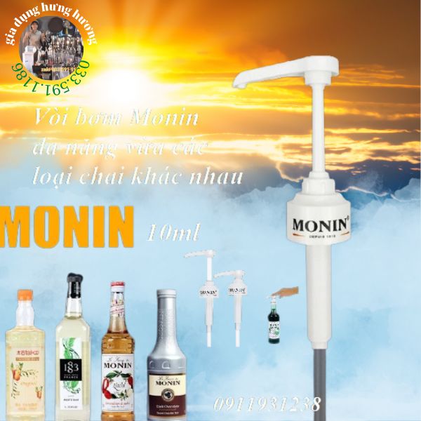 Giá sỉ tại xưởng Vòi bơm Siro Monin Pump Syrup Monin 10 ml đẹp giá rẻ dày dặn chuẩn dung tích 1 lần bơm