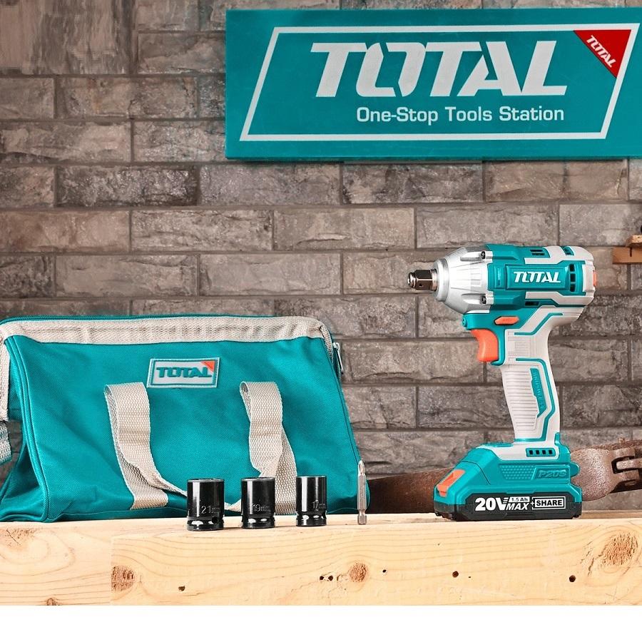 MÁY BẮN BU LÔNG PIN 20V TOTAL TIWLI20208 - HÀNG CHÍNH HÃNG