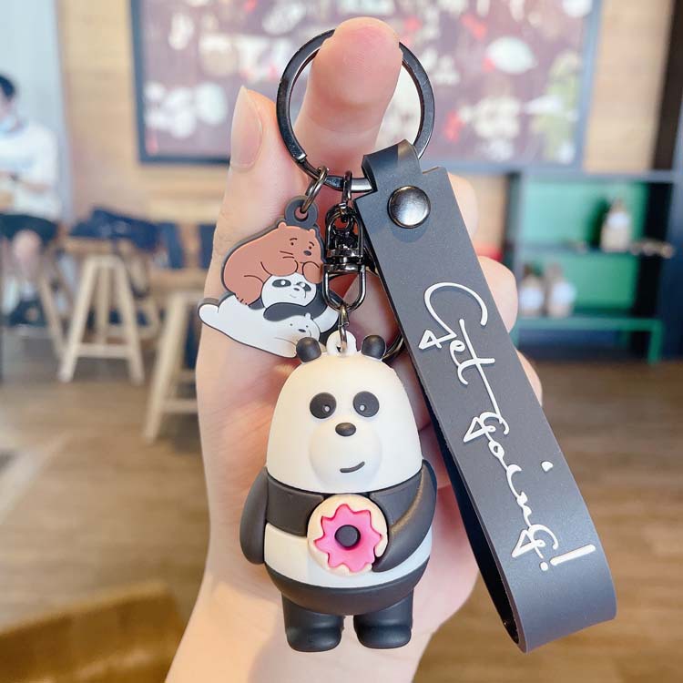 Móc khóa anh em gia đình gấu đáng yêu