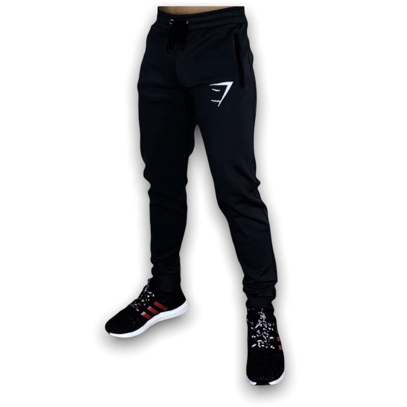 Quần dài tập gym nam DO GYM SHOP logo thêu, thun co giãn 4 chiều thoáng mát