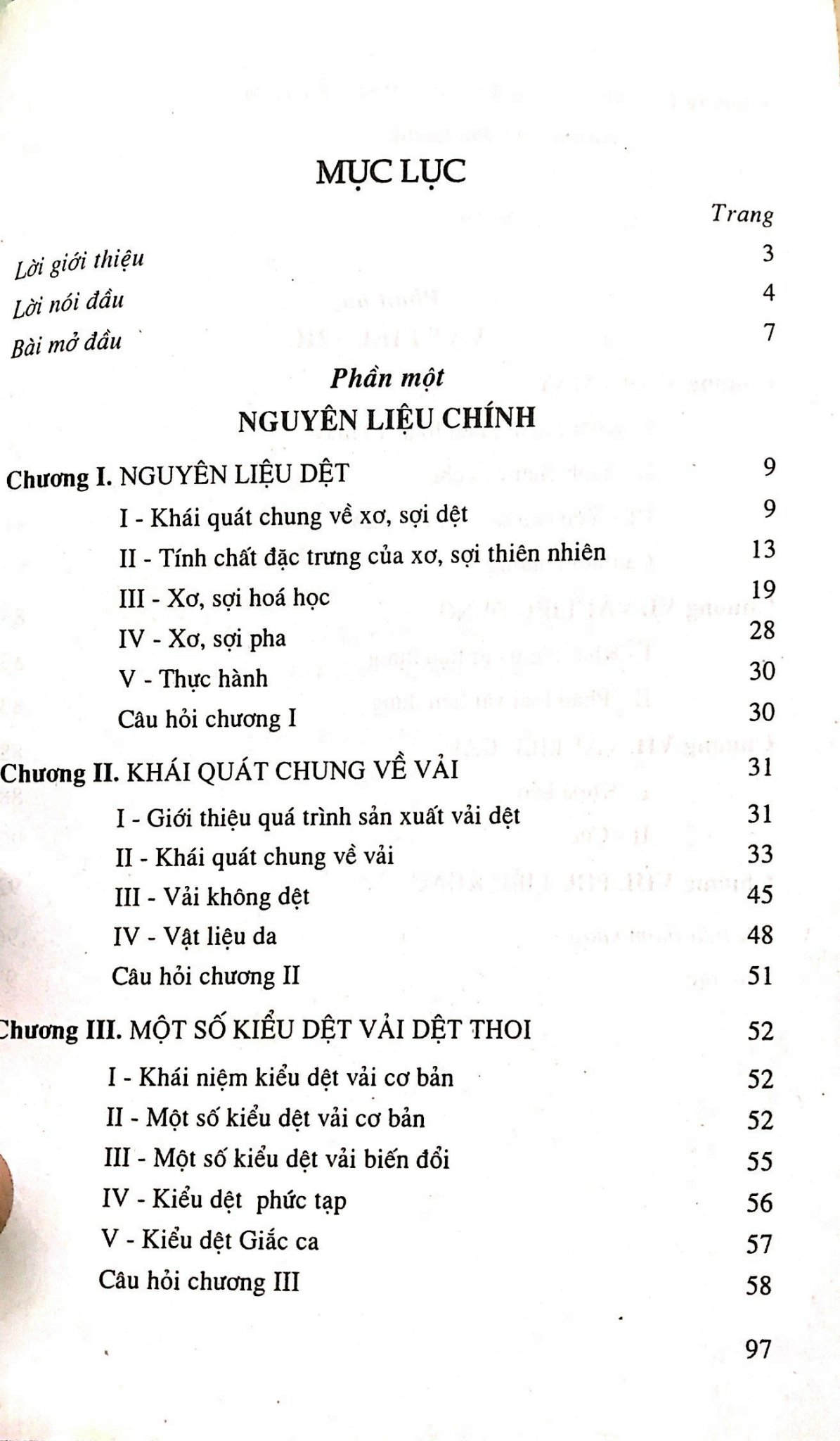 Giáo Trình Vật Liệu May