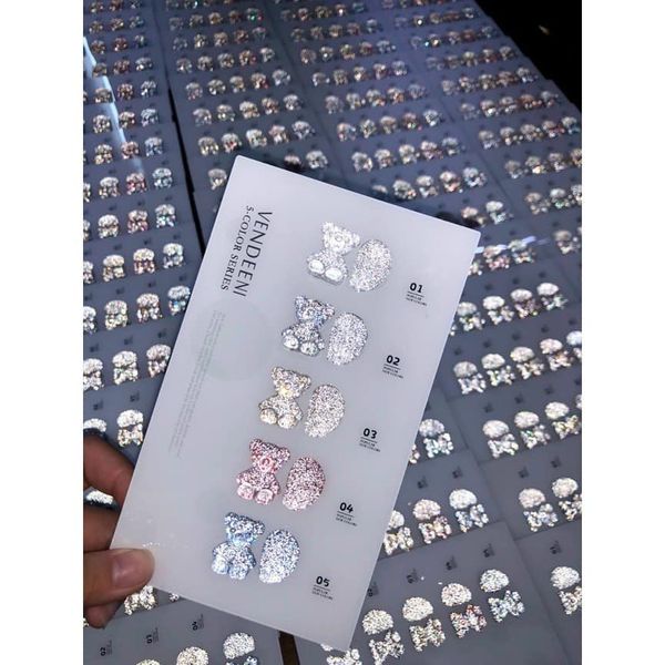 Sơn fat 5 chai , tặng kèm bảng làm nail