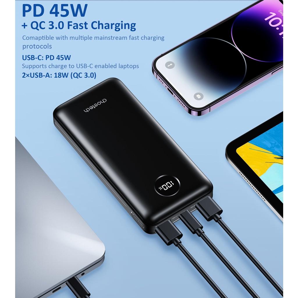 Pin Sạc Dự Phòng 45W dung lượng 20000mAh Choetech B653