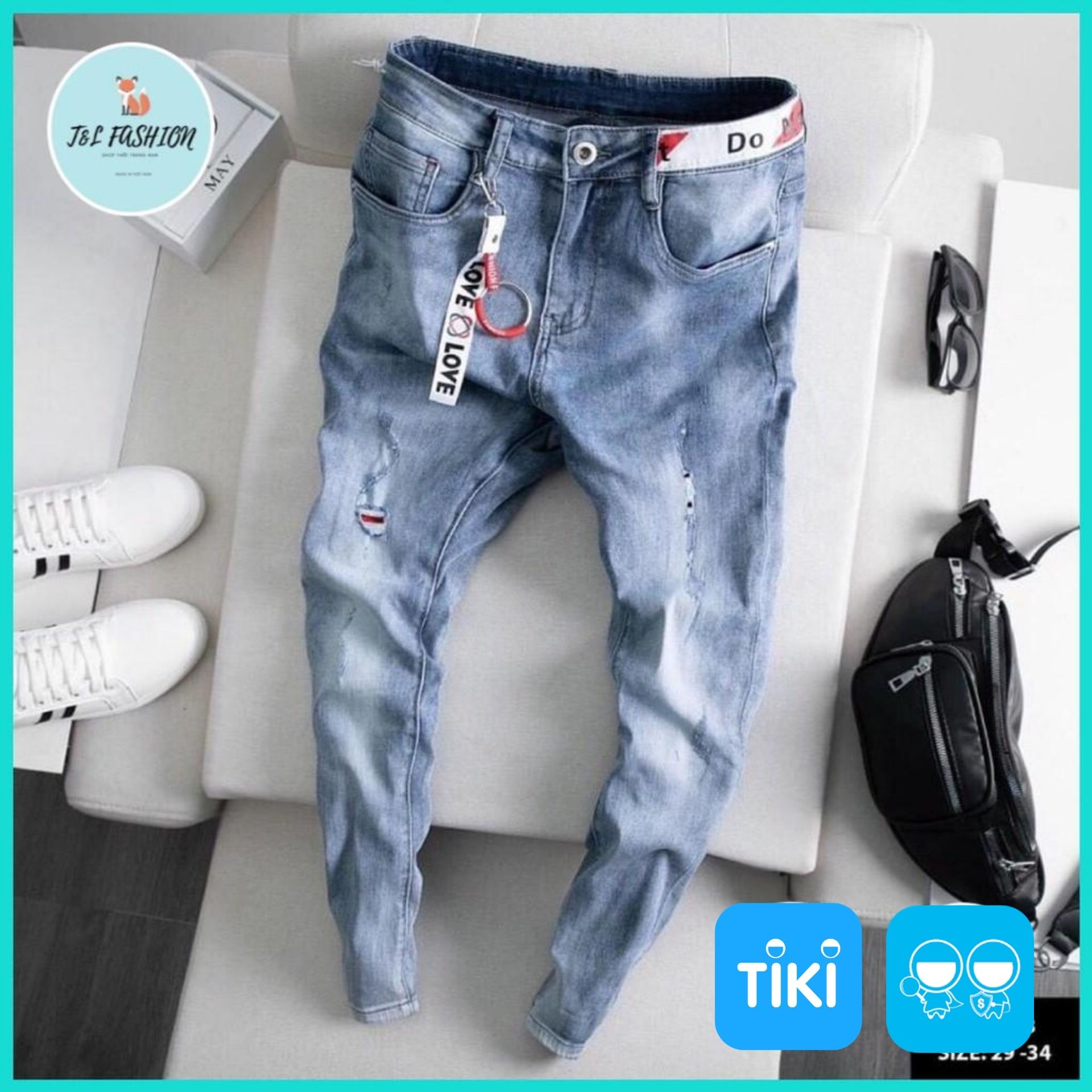 Quần Jean Nam, Chất Bò Cao Cấp Hàn Quốc Phong Cách Thời Trang T&amp;L store msa44