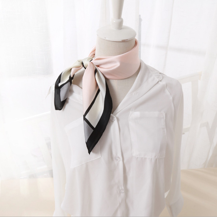 Khăn cổ lụa vuông, khăn turban thiết kế tao nhã, nhiều mãu mã xinh lựa chọn Kc09