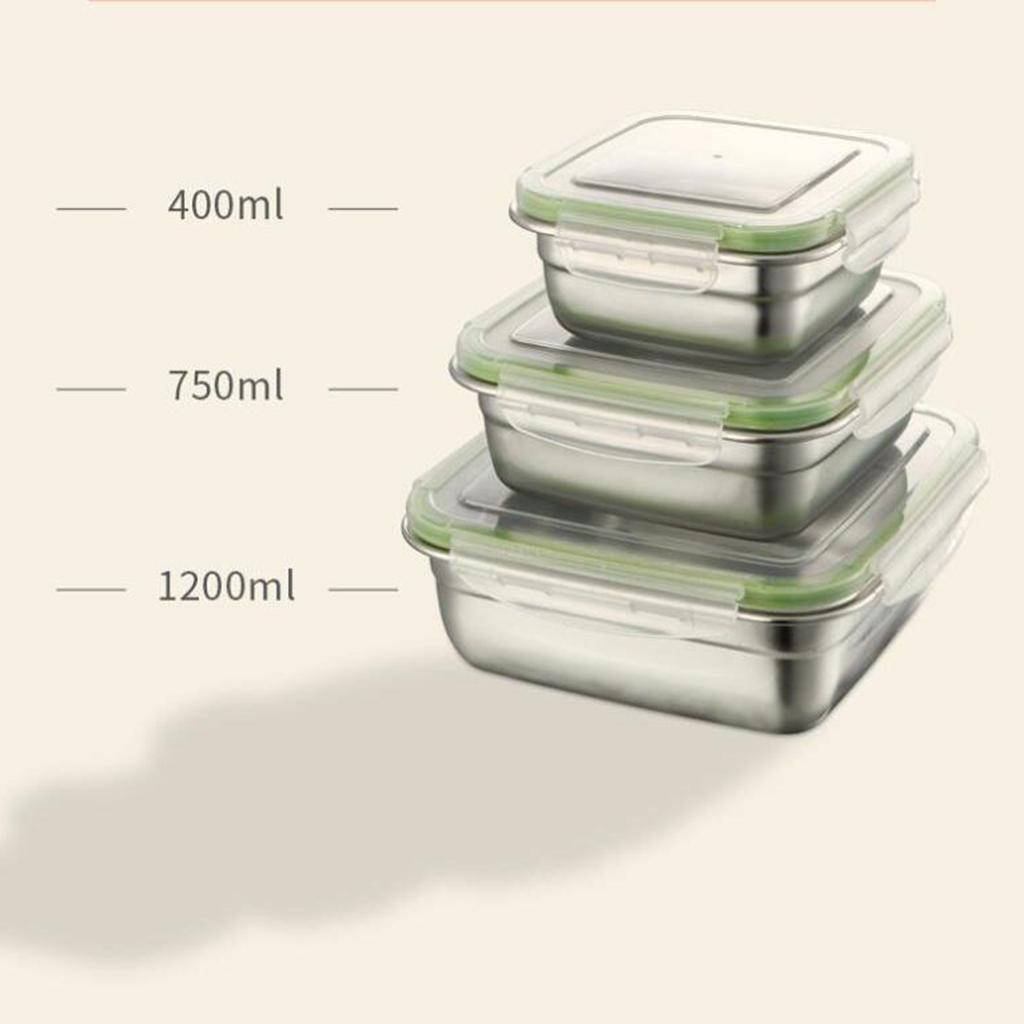 Stainless Steel Lunch Bags Lunch Box Bento Mess Tin Preservation Large,14oz