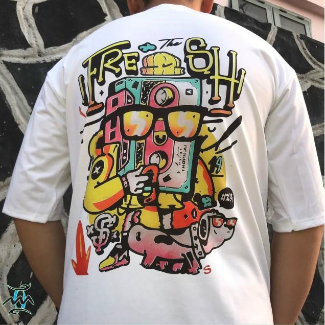Áo thun nam cotton phong cách nam thần cá tính hiphop mạnh mẽ ATN3