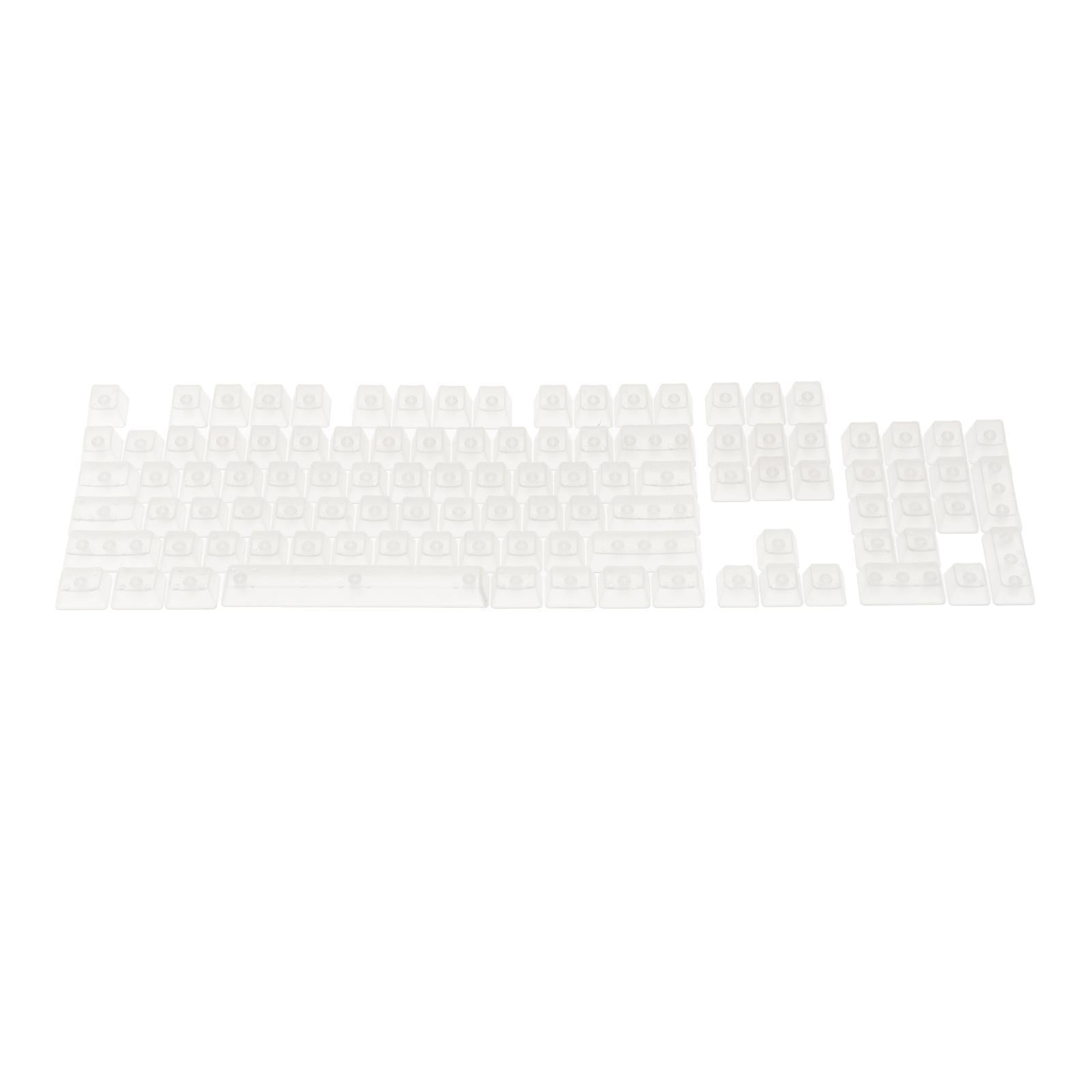 208 Pieces DIY Fully Transparent Keycaps Cherry Profile Keyset for Cherry MX/Clone Switches
