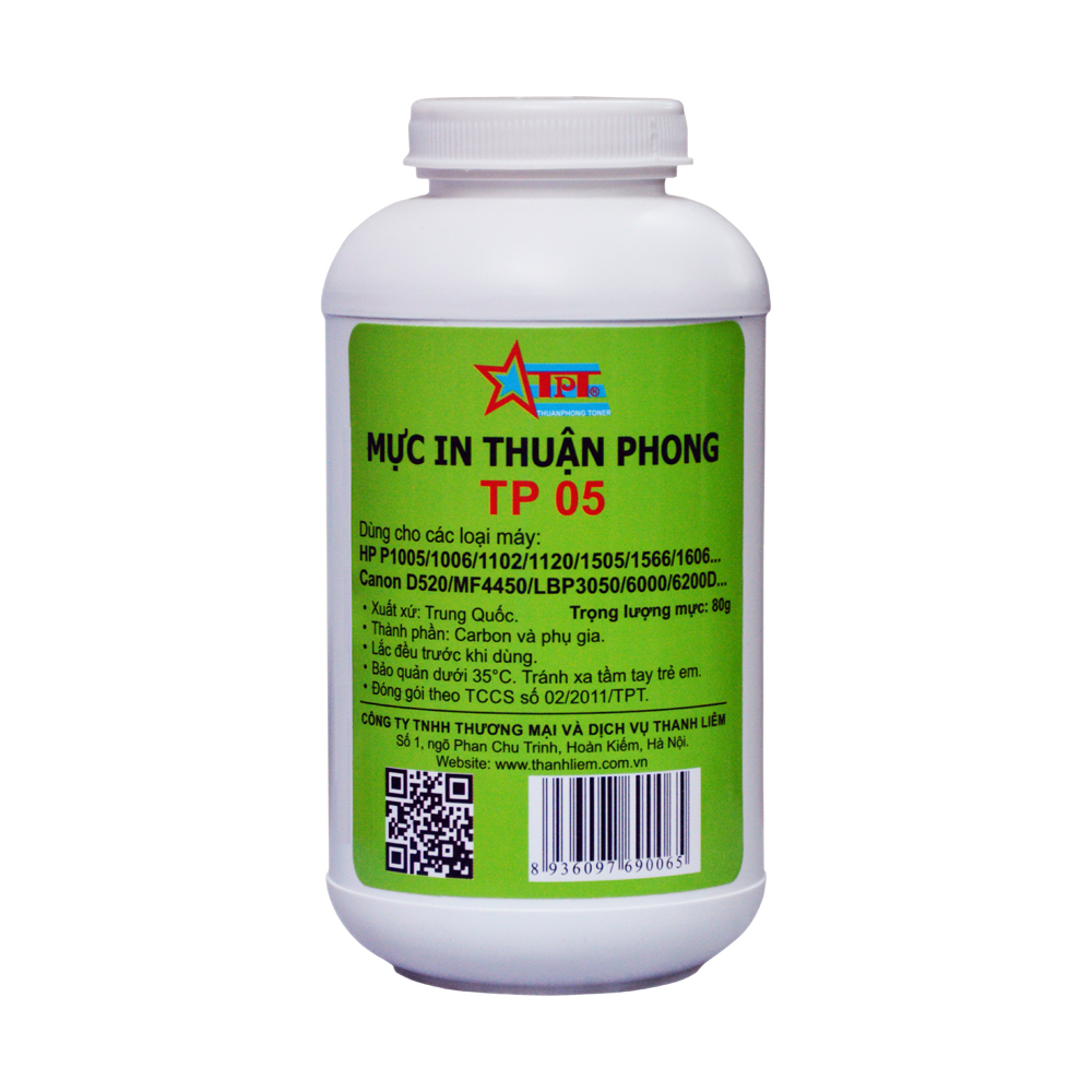 Mực đổ Thuận Phong TP05 dùng cho máy in HP P1005 / 1006 - Hàng Chính Hãng