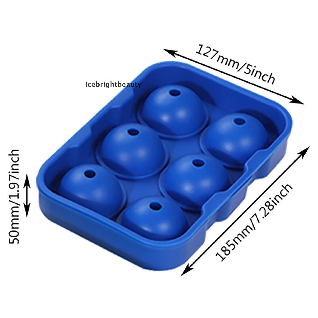 Icebrightbeauty Ice Cube Trays, Adoric Life Silicone Ice Cube Molds Set of 2, Silicone Ice Ball VN