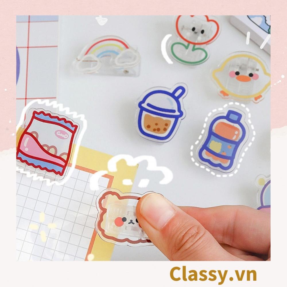 Pin Cài Áo, Balo, Túi Xách Classy bằng mica hình Thú Bông Hoạt Hình Dễ Thương PK649