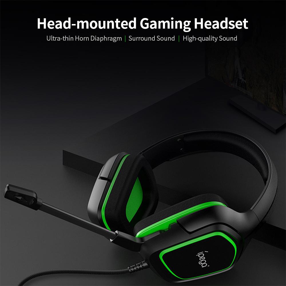 Tai nghe chơi game iPega PG-R006 có micrô độ nhạy cao Thay thế cho PC Switch PS4 CellPhone Black