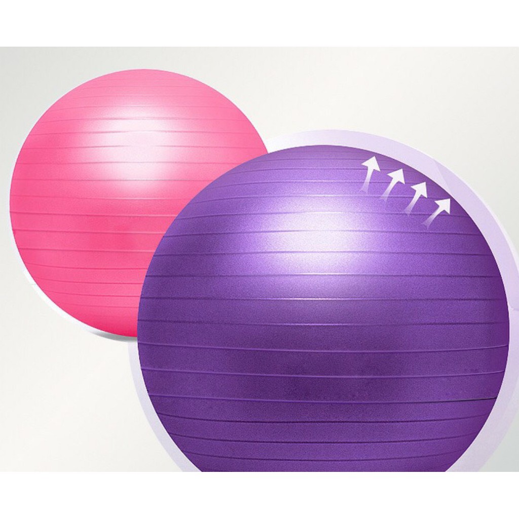 Bóng trơn size 75cm, trong lượng 1kg, chất liệu PVC chịu lực cao , Thể Hình, tập GYM , YOGA đủ màu