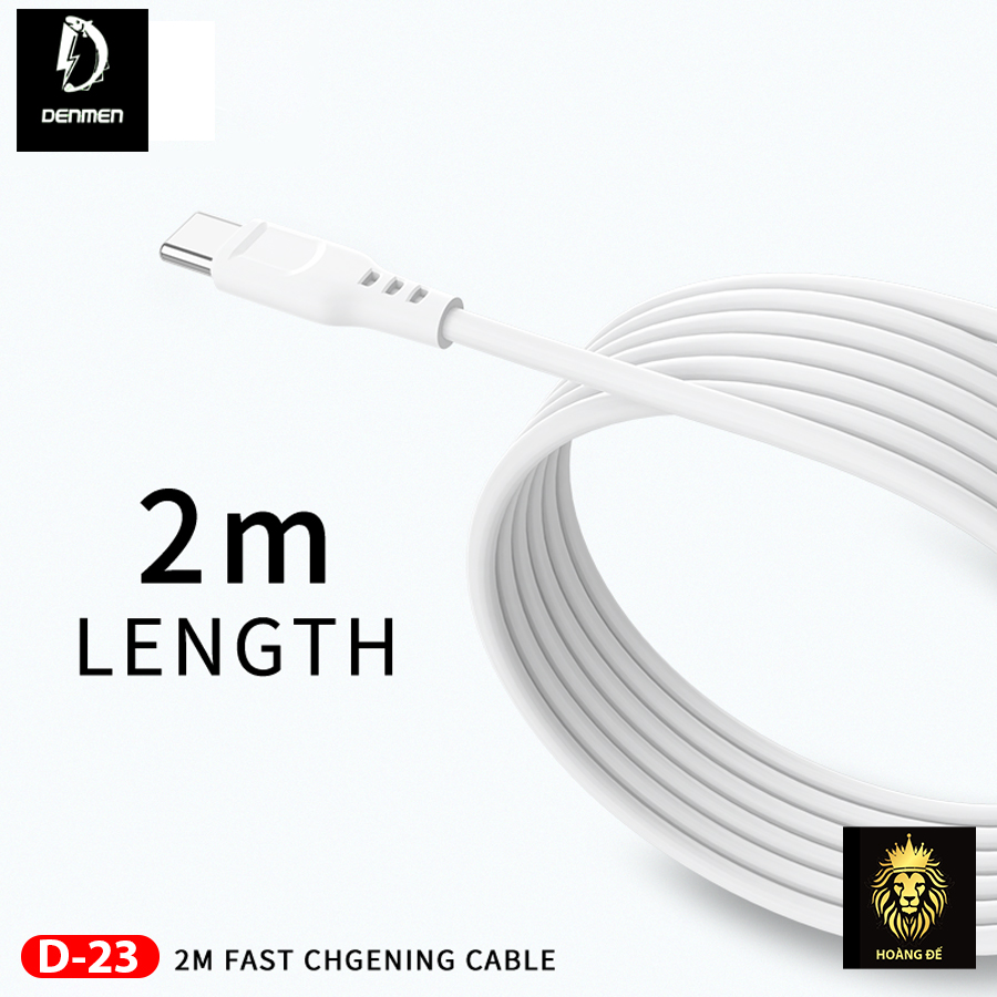 Cáp Sạc Denmen 2M D23 - Hàng Chính Hãng