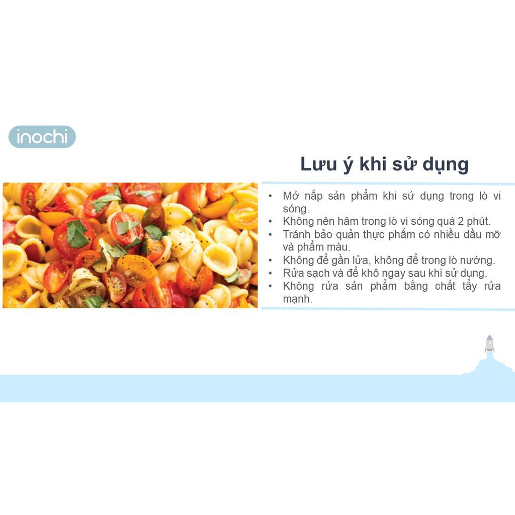 Hộp Nhựa Đựng Thực Phẩm vuông Thức Ăn Hokkaido INOCHI Nhựa Cao Cấp Trong Suốt Bền Chịu Nhiệt Cao 750-1500-2500