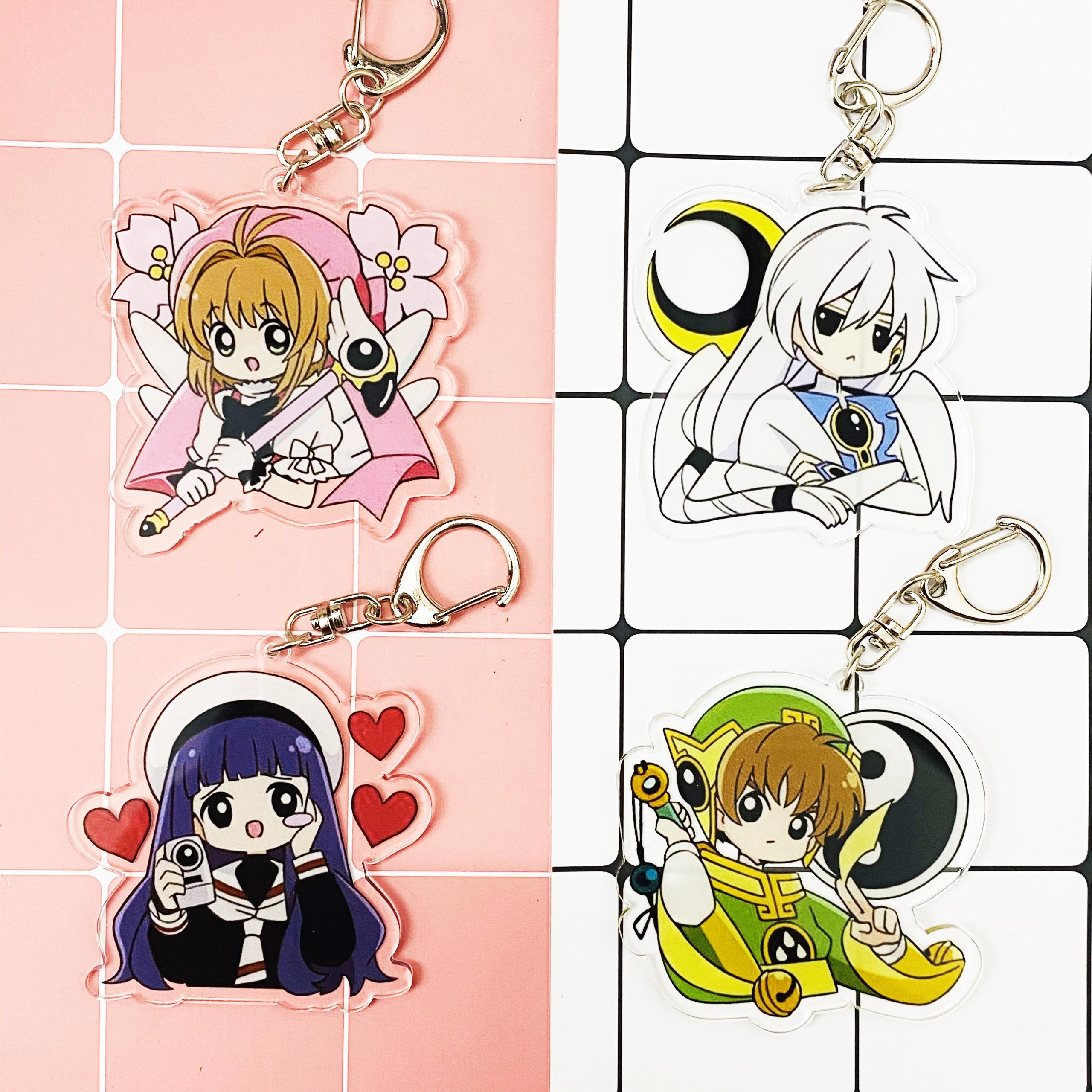 ( Mica trong acrylic ) Móc khóa Cardcaptor Sakura Thủ lĩnh thẻ bài ver1 anime chibi