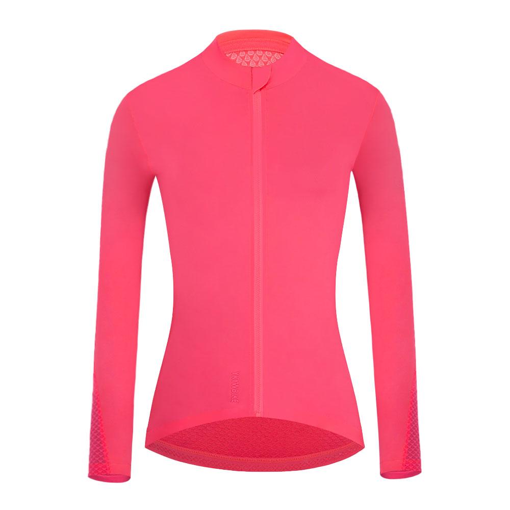 Ykywbike mùa hè đi xe đạp dài tay xe đạp Jersey dành cho phụ nữ khô nhanh trên đường xe đạp xe đạp leo núi trên đường xe đạp leo núi Color: YLJ1001W-Black Size: Asia XXL