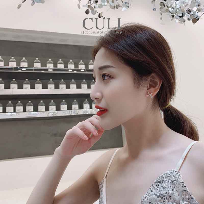 Khuyên tai, Bông tai thời trang nữ đính đá HT619 - Culi accessories