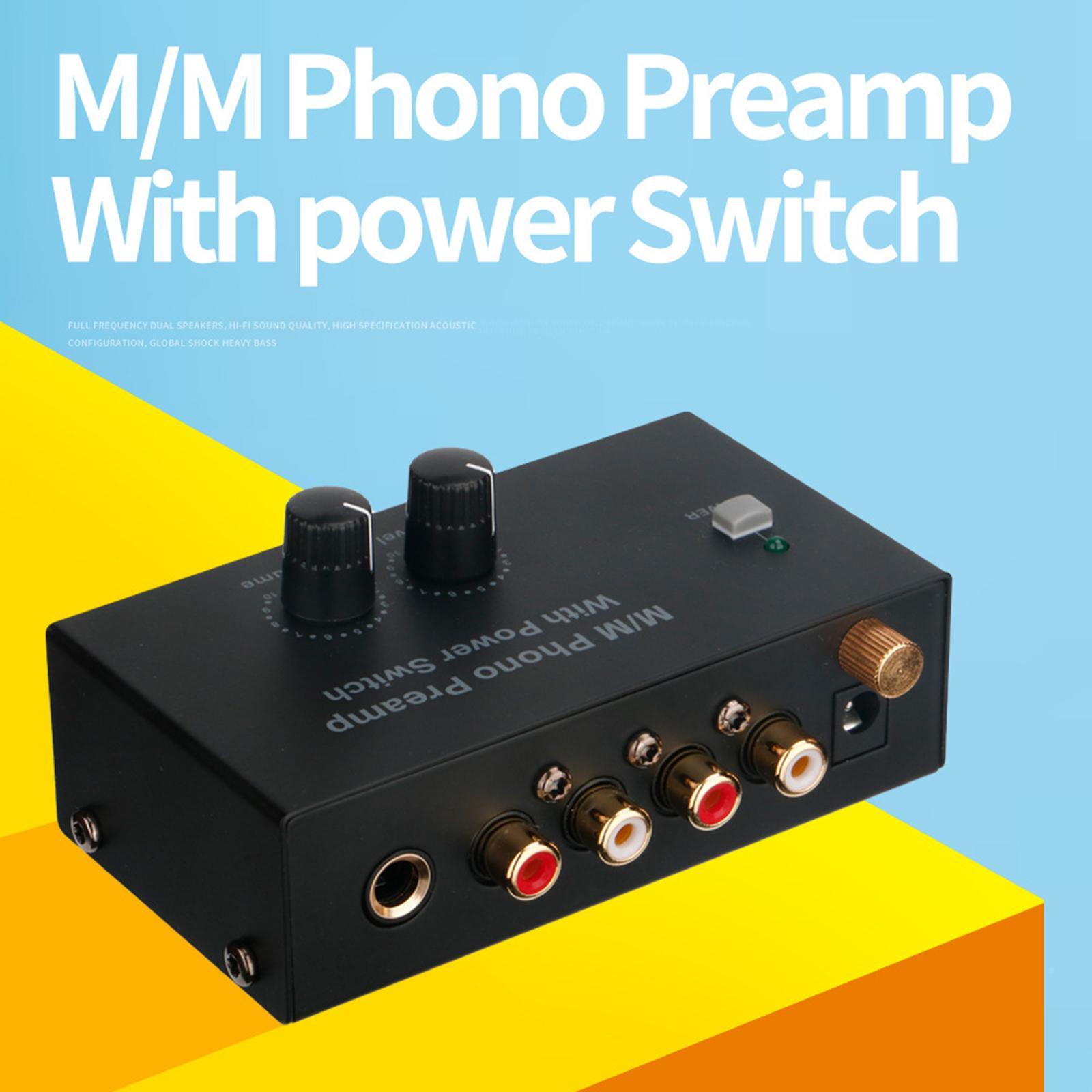 Phono Turntable Preamp  Record Player Knob Control