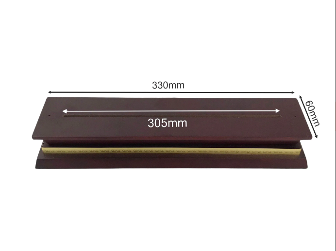 Chân đế gỗ hoa văn DG07-A 60x275mm phay rãnh
