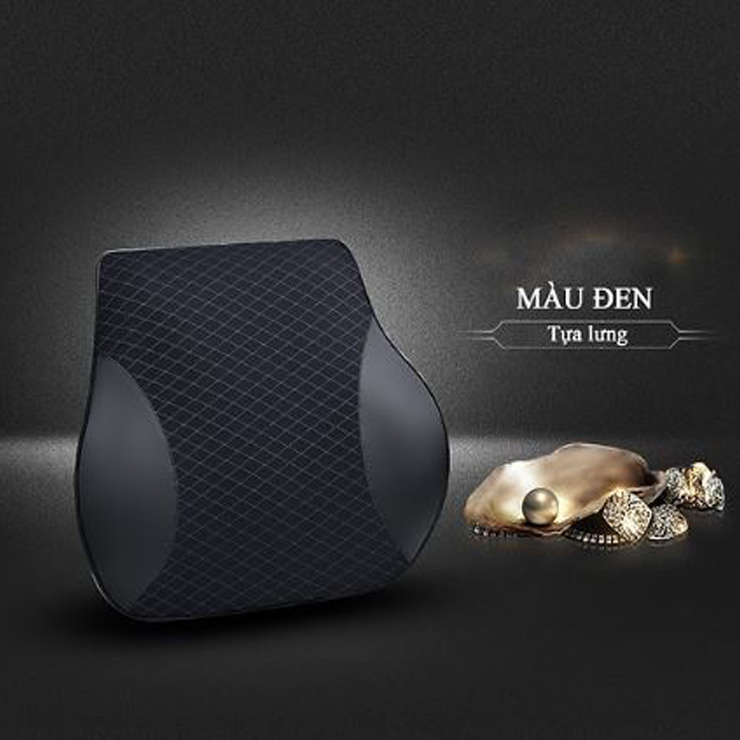 Bộ gối tựa đầu và tựa lưng ô tô bằng cao su non - Màu Be
