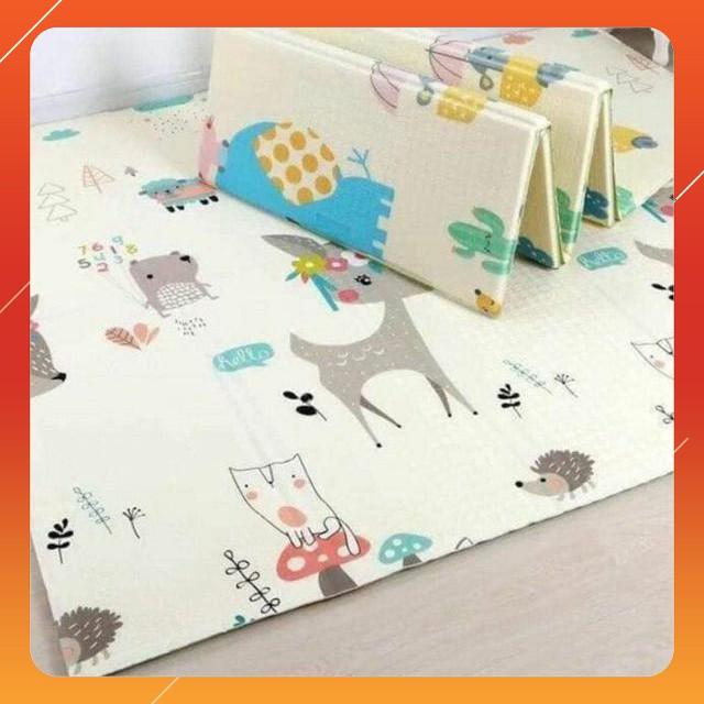 Thảm Chơi 2 Mặt XPE Cao Cấp Loại Dày Cho Bé (1M8x2M)