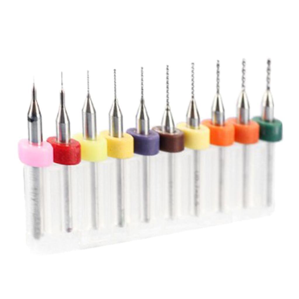 10x 1/8 HQ Carbide PCB Rotary Tool CNC Drill Bits End Mill