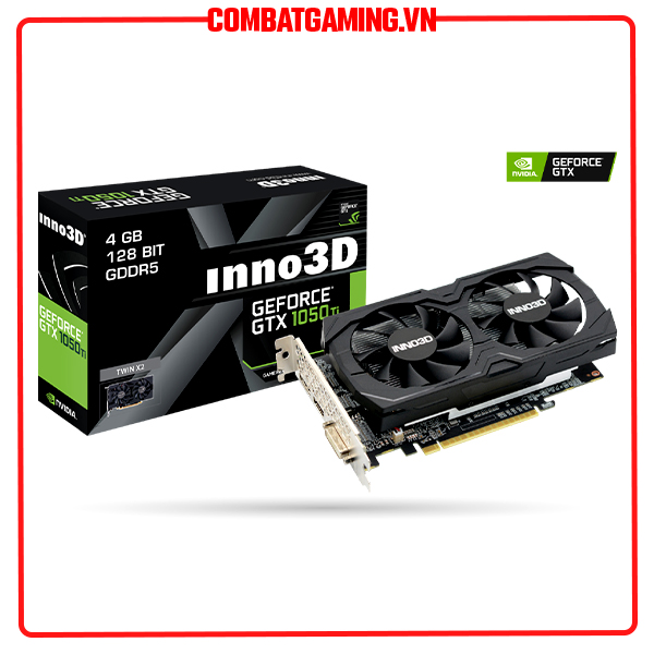 Card Màn Hình VGA Inno3D GTX 1050 Ti Twin X2 4GB - Hàng Chính Hãng