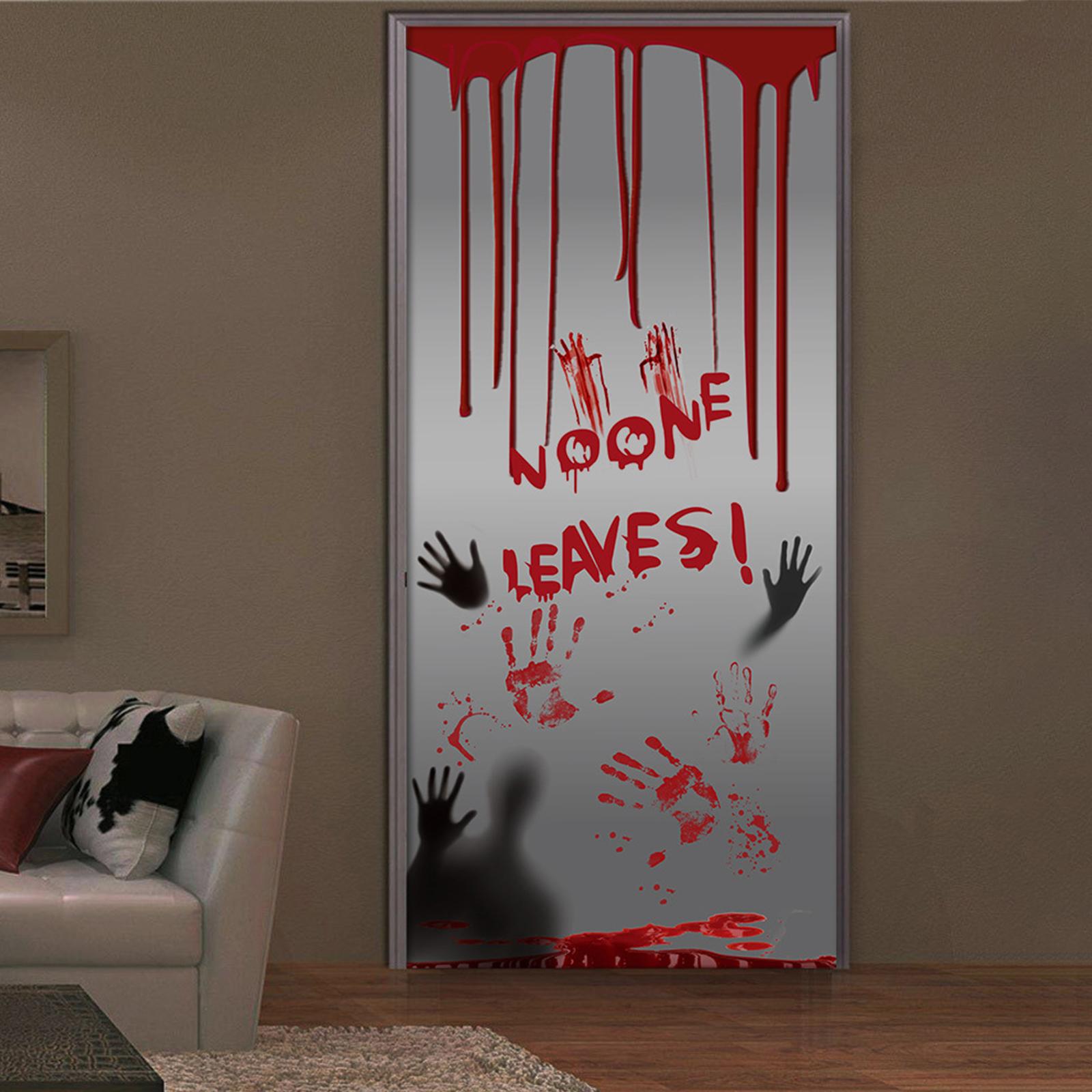 Nhãn dán cửa sổ trang trí Halloween đáng sợ