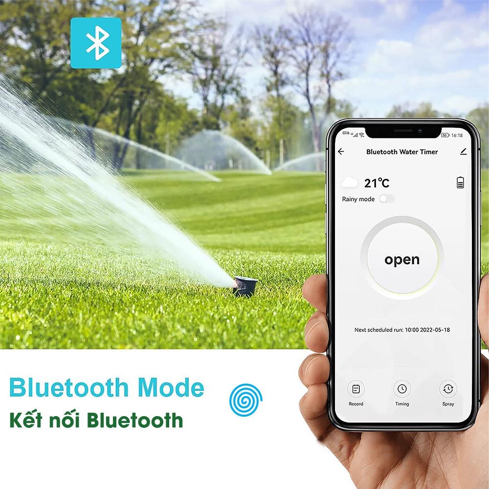 Bộ hẹn giờ tưới cây tự động HCT-611 dành cho người bận rộn. Điều khiển tưới qua Wifi Bluetooth.Dễ cài đặt - Bền 5-7 năm - Bảo hành 1 năm