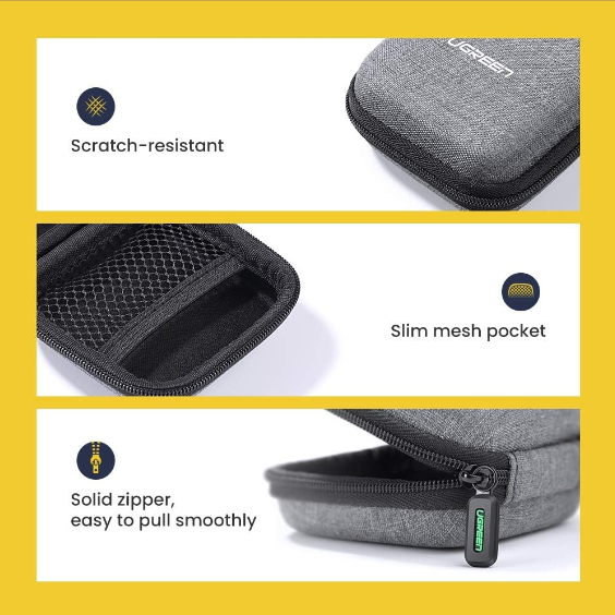 Hộp Đựng Phụ Kiện Tai Nghe Ugreen 70577(80x80x40 mm) - Hàng chính hãng