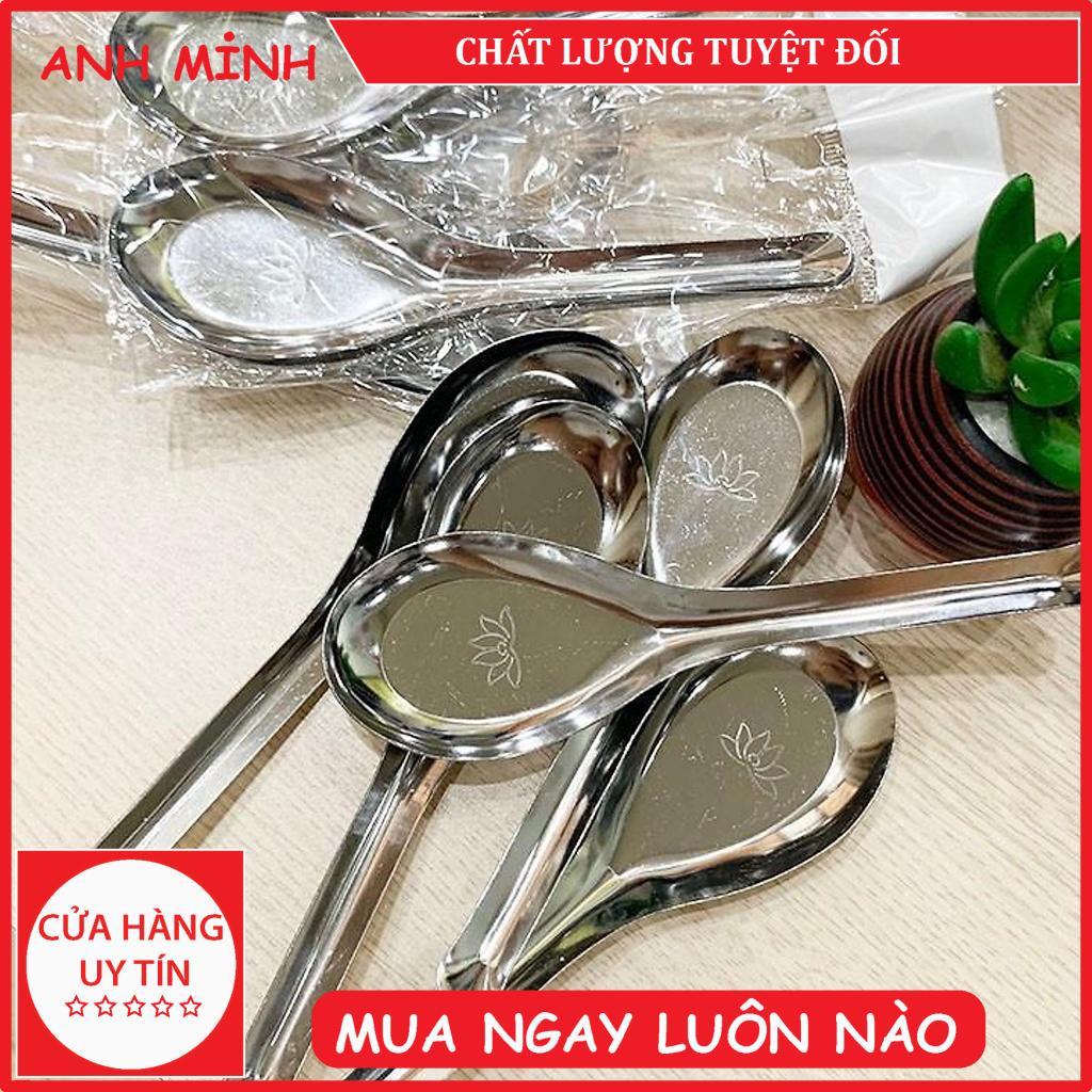 Muỗng ăn cơm inox, muỗng canh, soup, cafe inox cao cấp - Dụng cụ gia đình AnhMinh