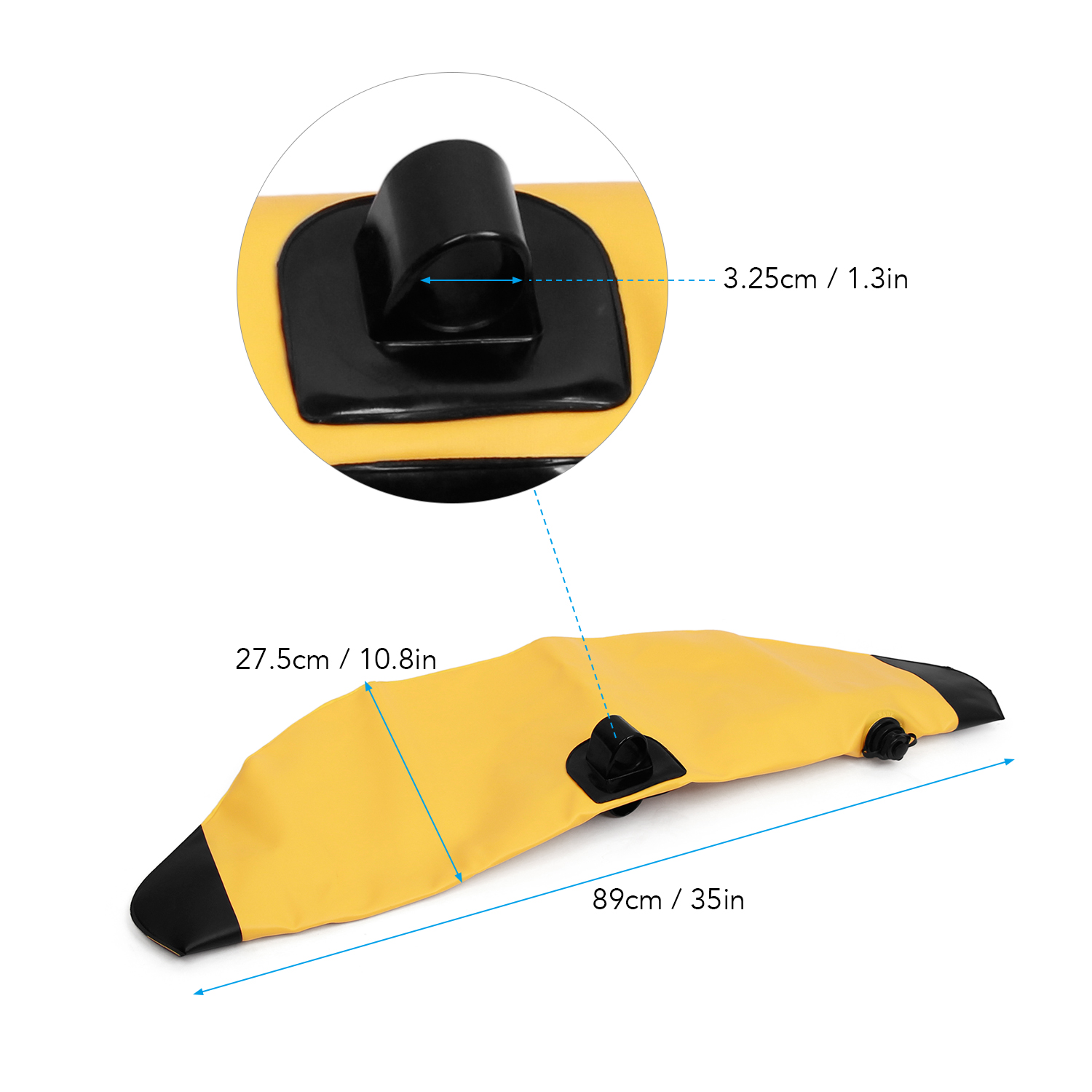 Cặp phao nổi giữ thăng bằng cho thuyền bằng chất liệu PVC Nhẹ, bền và di động để mang theo.