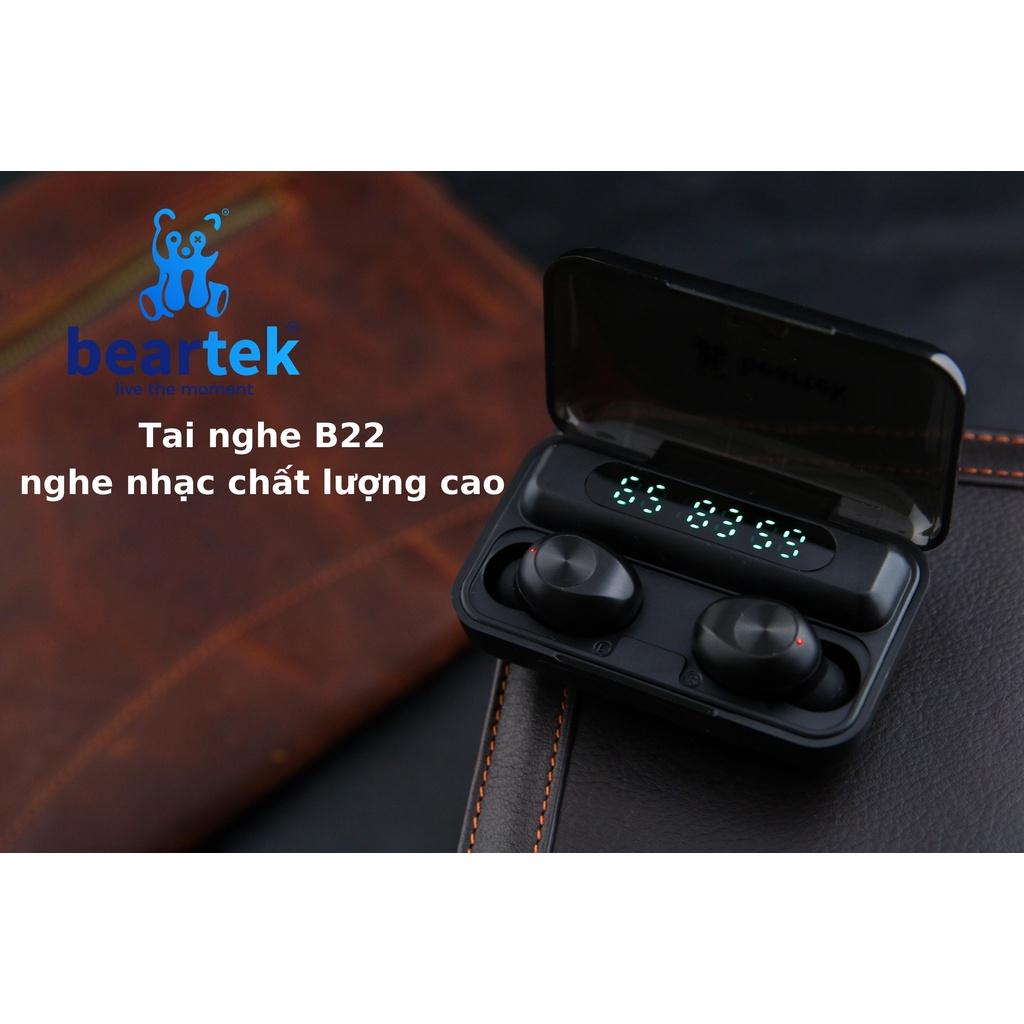 Tai nghe không dây Beartek B22 kiêm sạc dự phòng, bảo hành 12 tháng