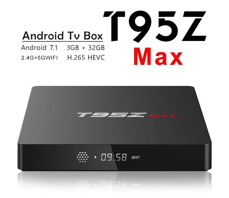 Android Box T95Z MAX, Chip S912 Cao cấp, Ram 3GB, Rom 32GB, Wifi 2.4/5Ghz, Blutooth 4.1, Cấu Hình Cao Cấp Mạnh Mẽ Nhất 2019 - Hàng Nhập Khẩu