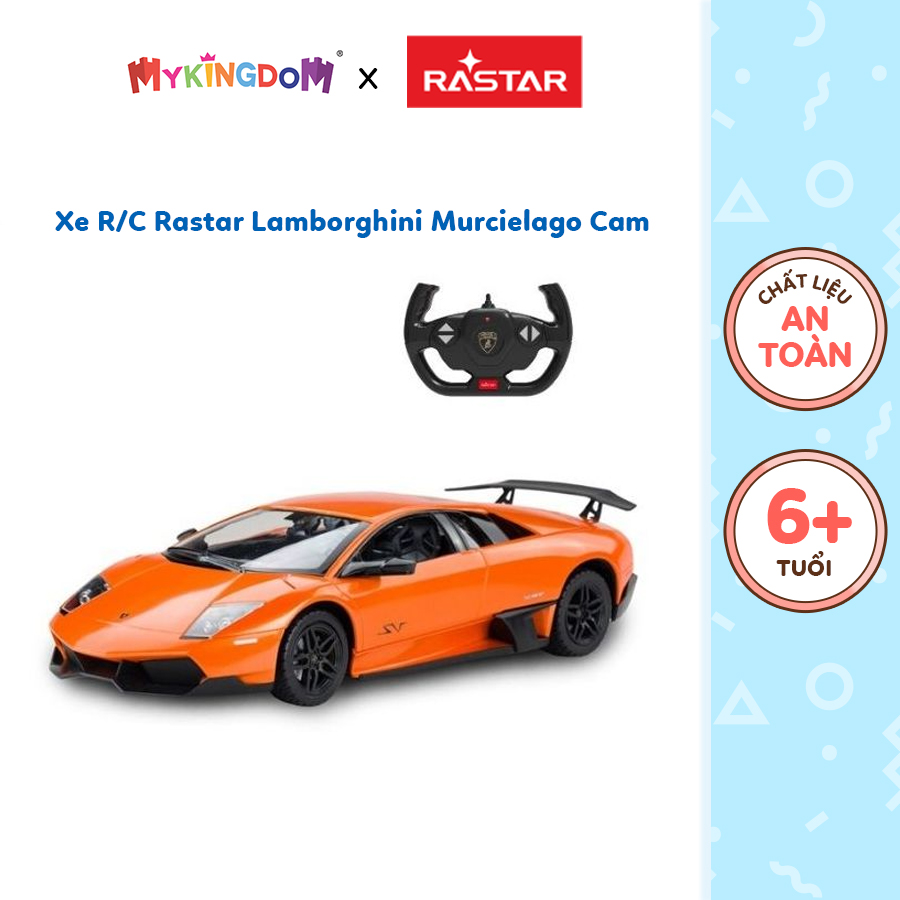 Đồ Chơi RASTAR Xe Điều Khiển R/C 1:14 Rastar Lamborghini Murcielago Màu Cam R38900N/ORA