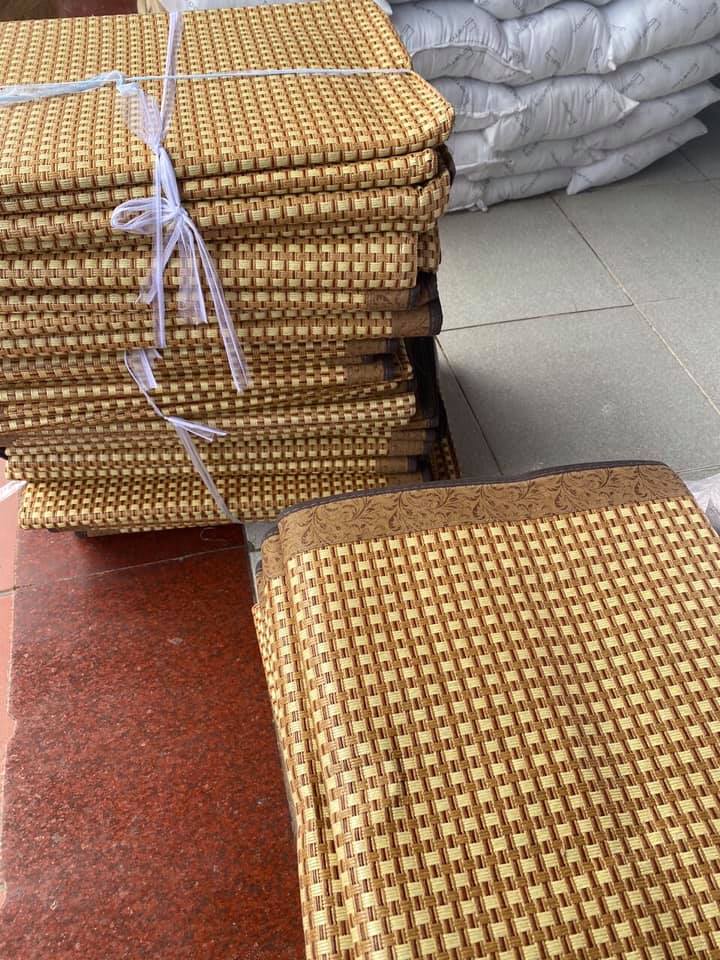 Chiếu điều hòa sợi mây tổng hợp lót vải không dệt cao cấp chọn cỡ 1m2 1m6 1m8 chính hãng