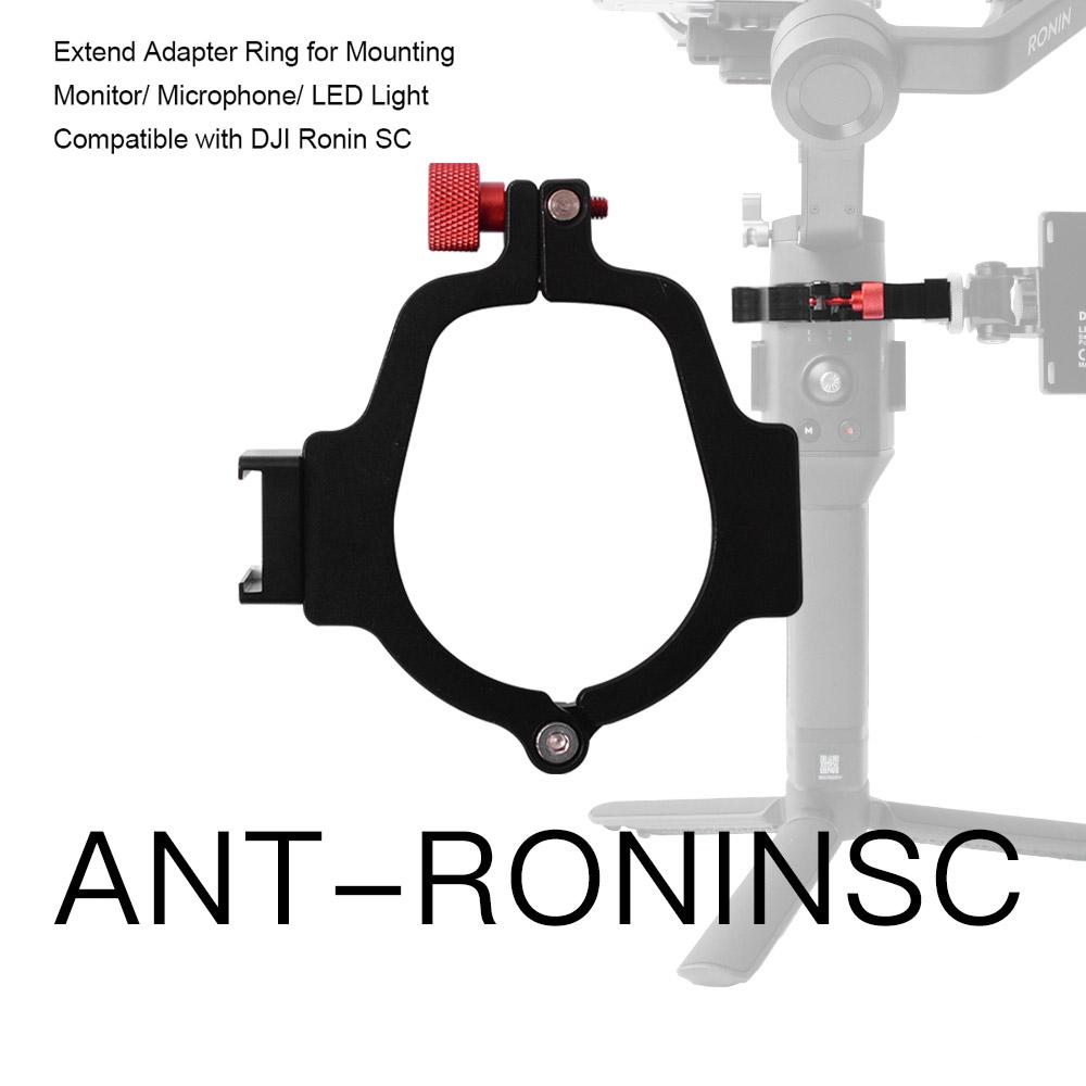 Gimbal Ổn định kim loại Vòng điều hợp mở rộng Tương thích với DJI Ronin SC để gắn Đèn LED màn hình micrô