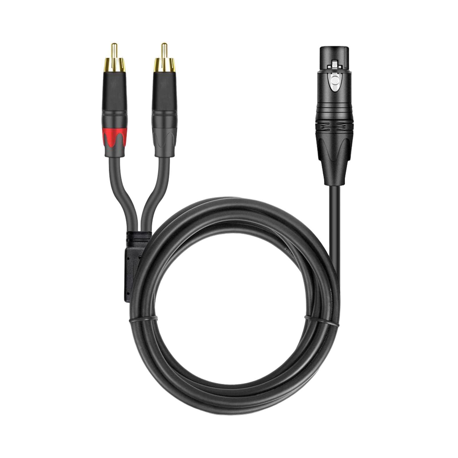 XLR to Dual Cable Phone Plug Male Lead for . Recorders