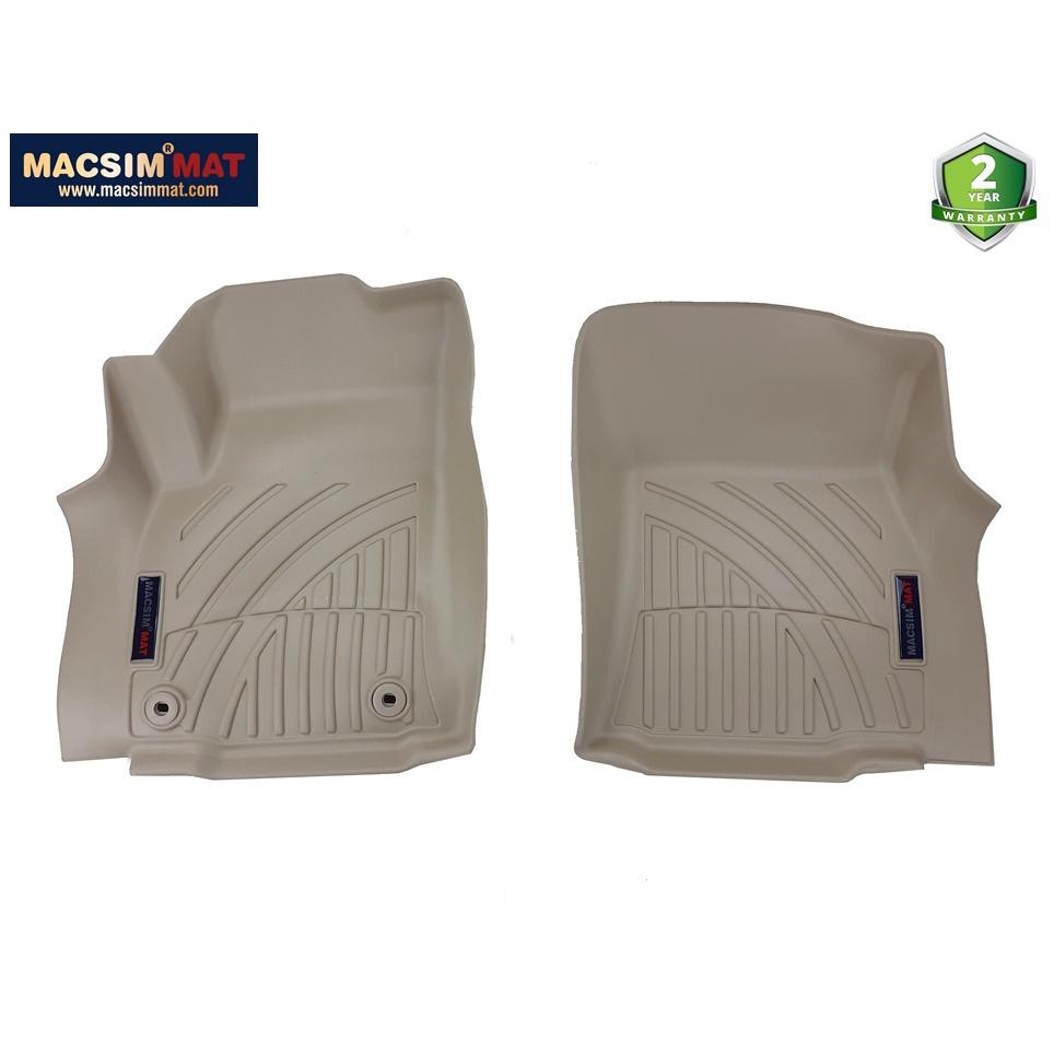 Thảm lót sàn xe ô tô Toyota Fortuner 2008-2015 Nhãn hiệu Macsim chất liệu nhựa TPV cao cấp màu đen, màu be - 3