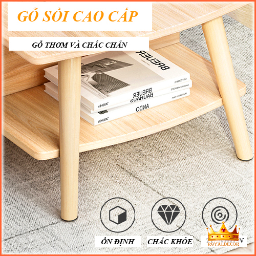 Bàn Trà Sofa Gỗ Cao Cấp Kiểu Nhật Phong Cách Bắc Âu 2 Tầng Gỗ Tự Nhiên Chắc Chắn Kết Hợp Với Ghế Sofa Cực Đẹp