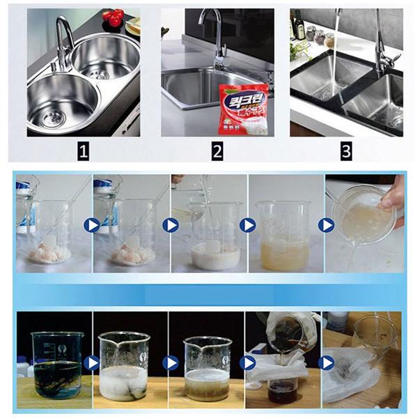 Bột thông tắc cống, ống nước Hàn Quốc