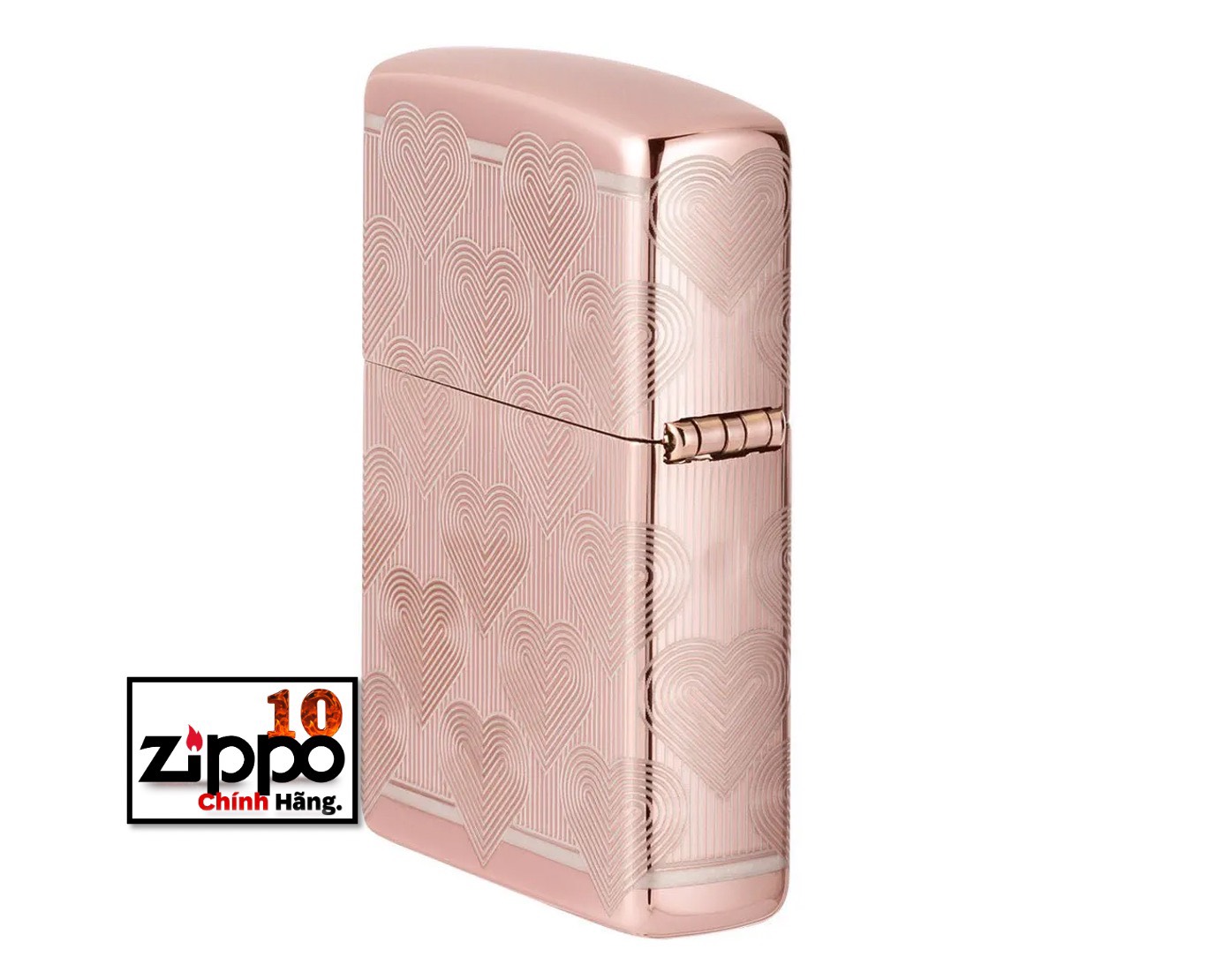 Bật lửa ZIPPO 49811 Heart Design - Chính hãng 100%