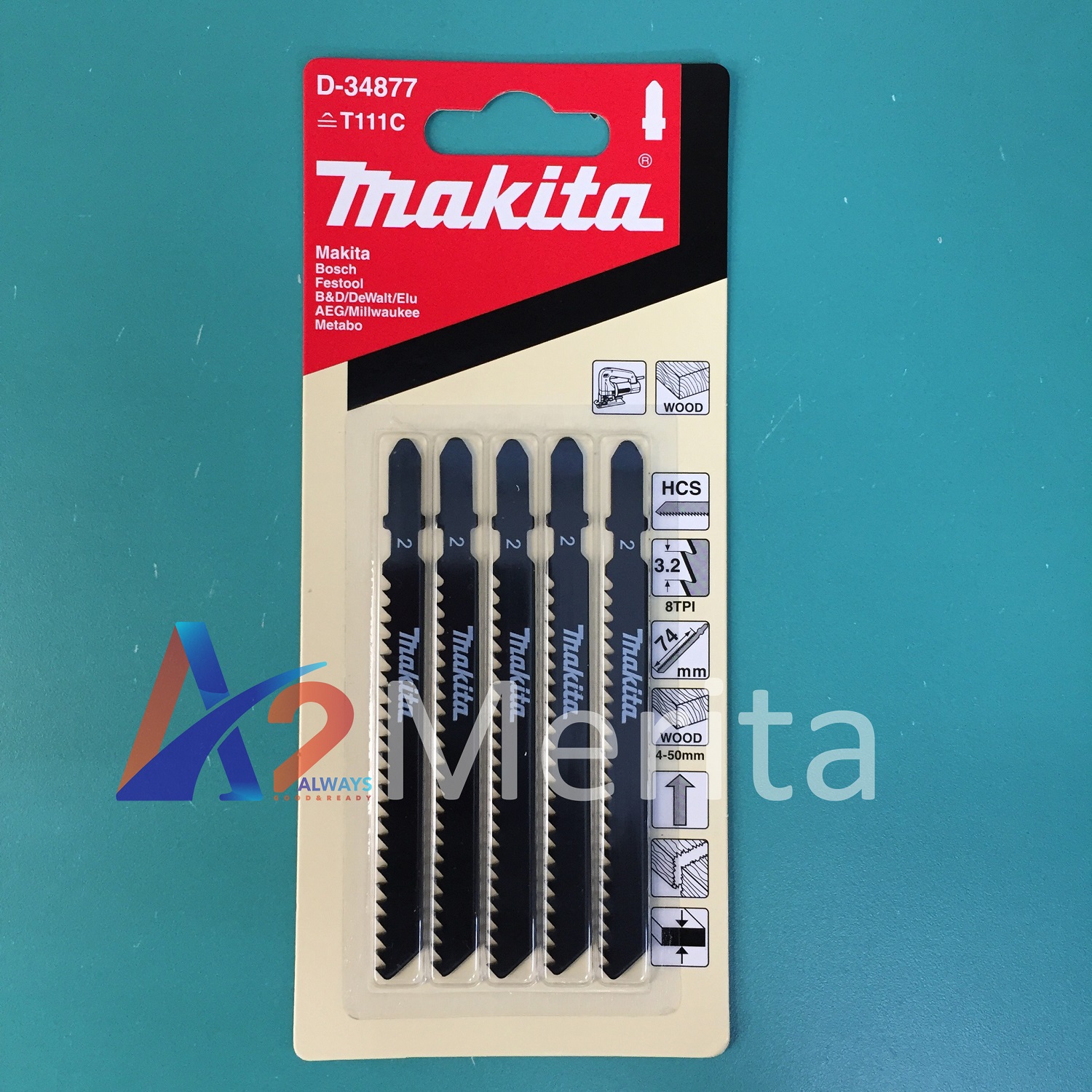 Bộ 5 lưỡi cưa lọng gỗ cơ bản T111C Makita