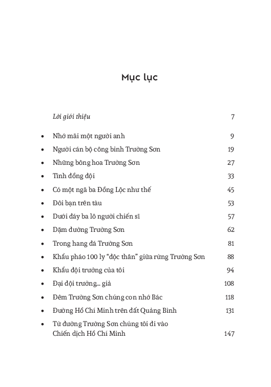 Ký Ức Đường Trường Sơn
